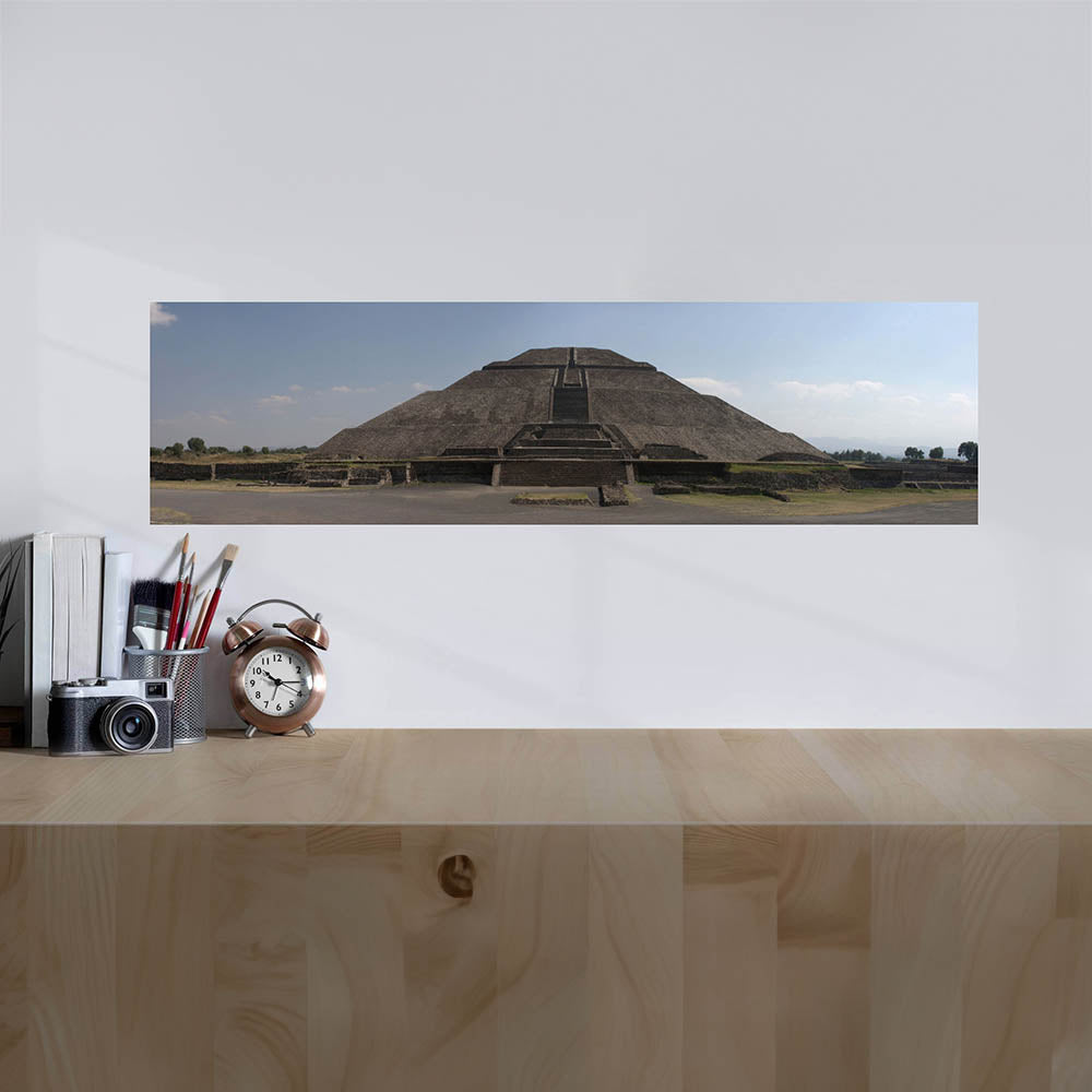 48 inch The Sun Pyramid Panoramic Decal Installed Above Counter