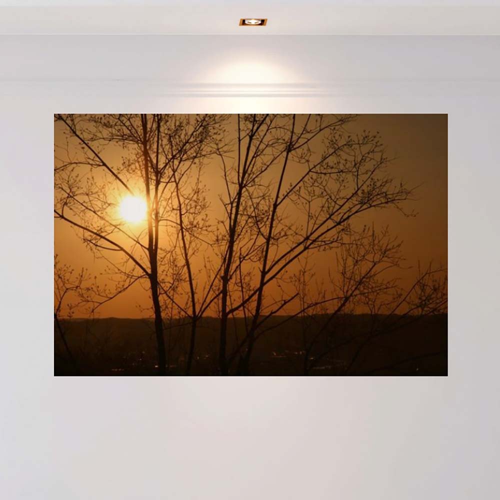 48 inch Sunset Gloss Poster Displayed on Wall