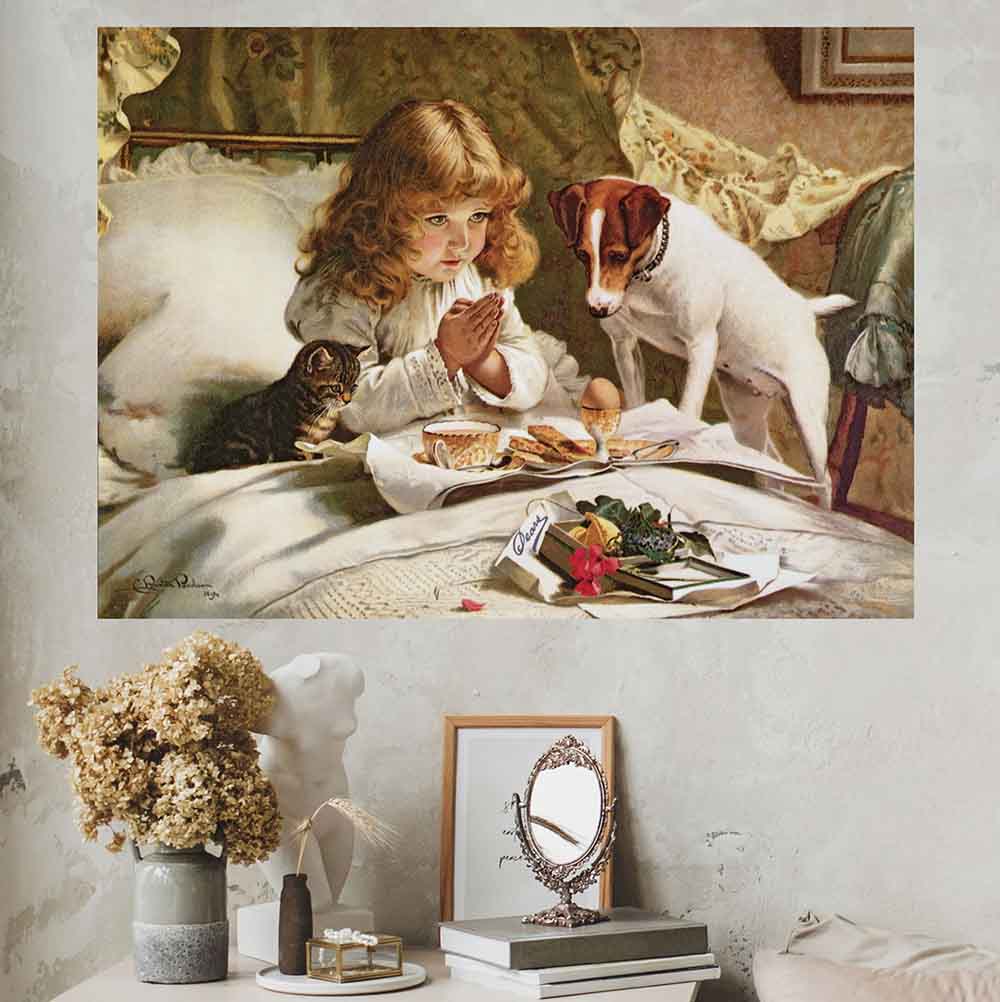 48 inch Suspense Wall Decal Installed in Bedroom