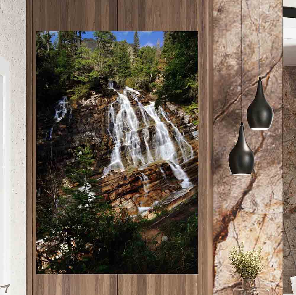 32x48 inch Bertha Falls Poster Displayed on Wall