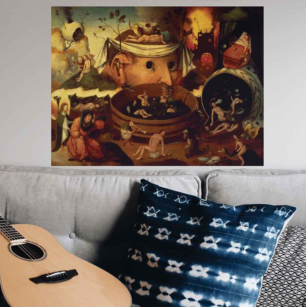 36x48 Tondal's Vision Decal Installed Above Sofa