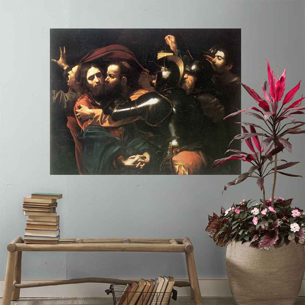 36.5x48 inch Kiss of Judas Poster Displayed Above Bench