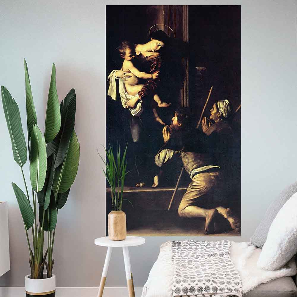 28x48 inch Madonna DiLoretto Poster Displayed by Plants