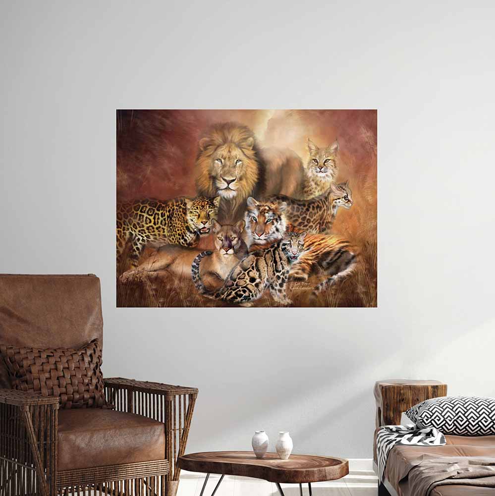 36.5x48 inch Cat Power Poster Displayed in Living Area