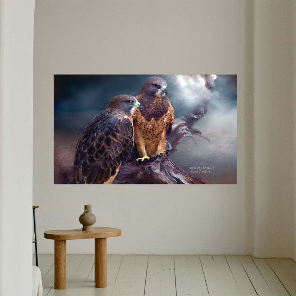 29x48 Vision of the Hawk Decal Installed in Foyer