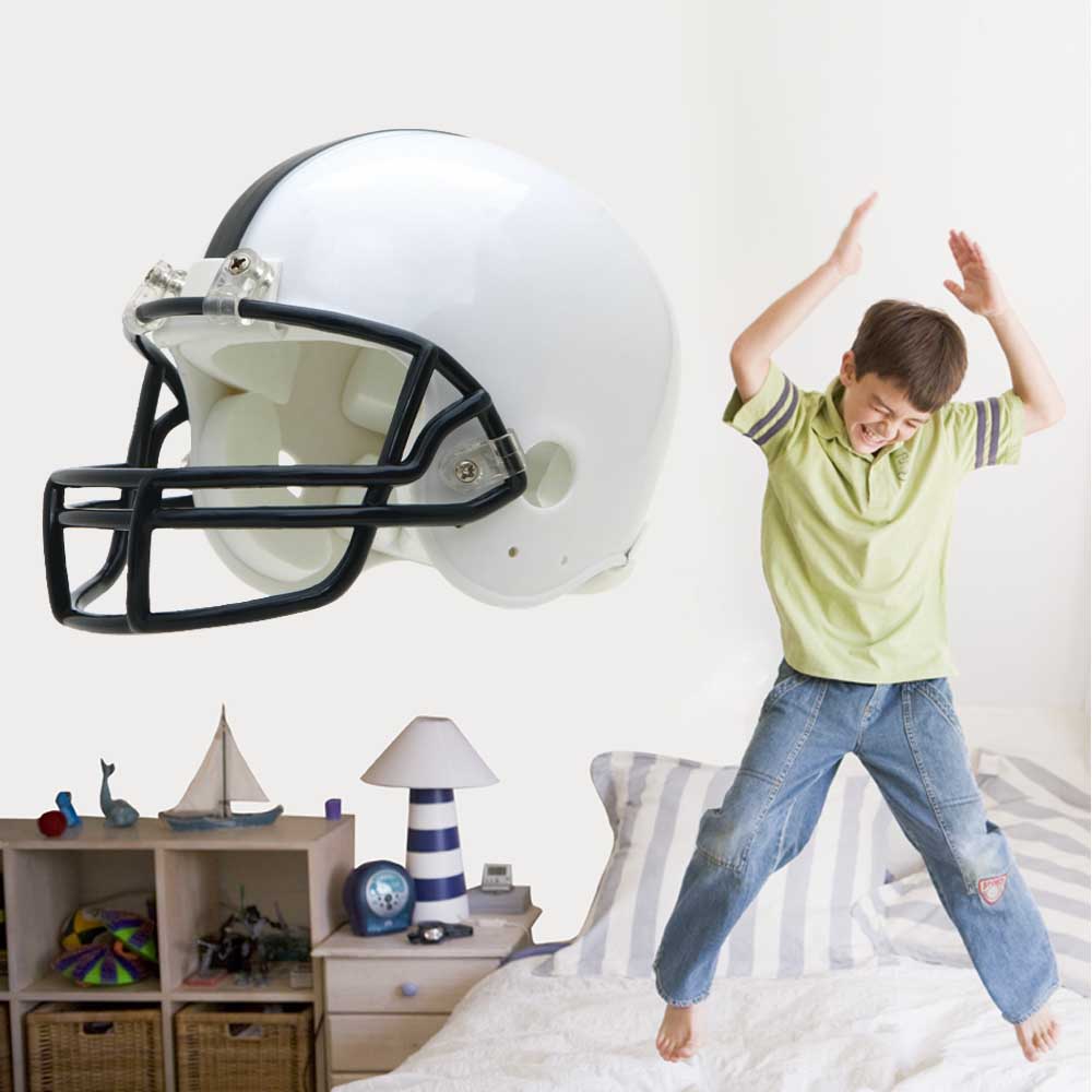 48 inch Football Helmet Wall Decal Installed in Boys Room