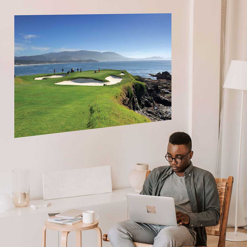 32x48 inch Ocean Green Decal Installed in Living Area