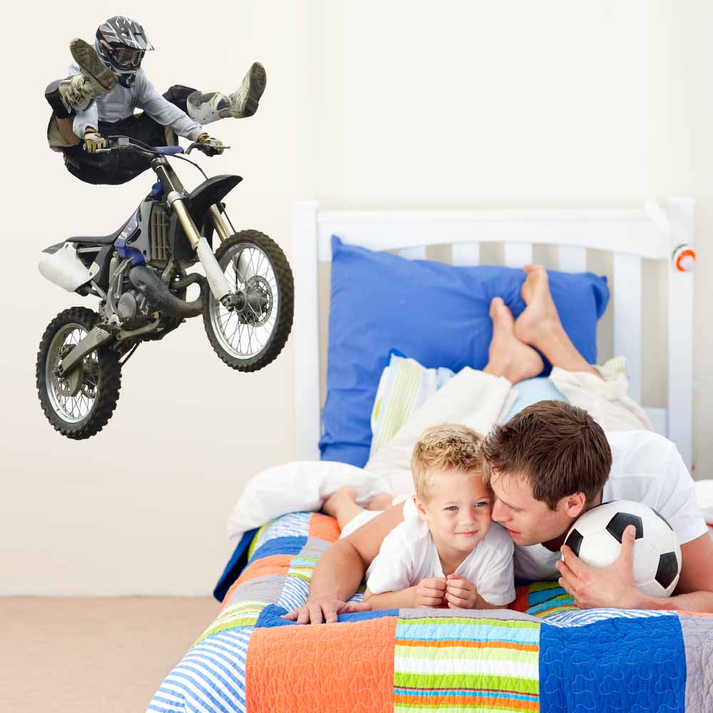 29.5x48 inch Shaolin Trick Decal Installed in Boys Room