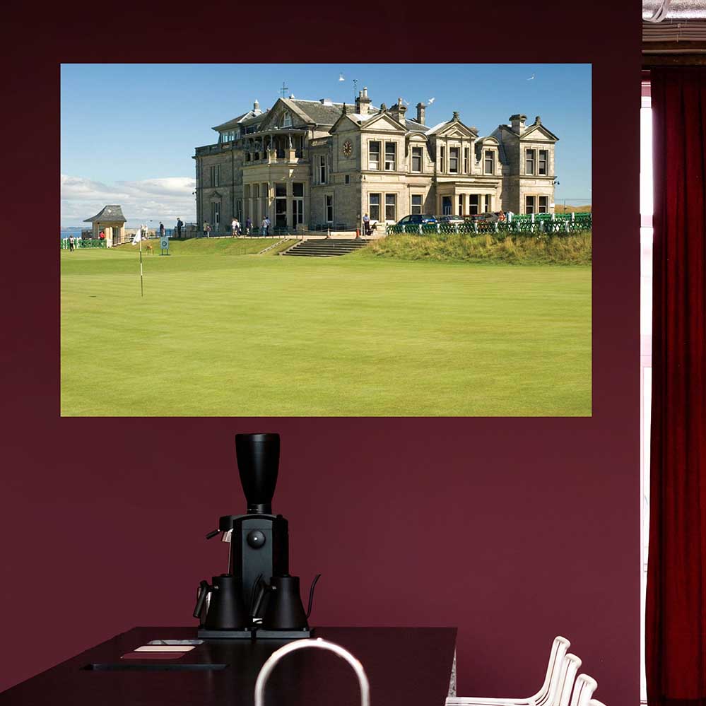 32x48 inch St. Andrews Golf Club Poster Installed in Breakroom