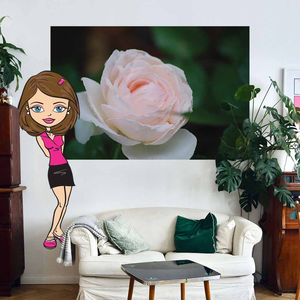 17x48 inch Teenage Brat Decal Installed by Couch