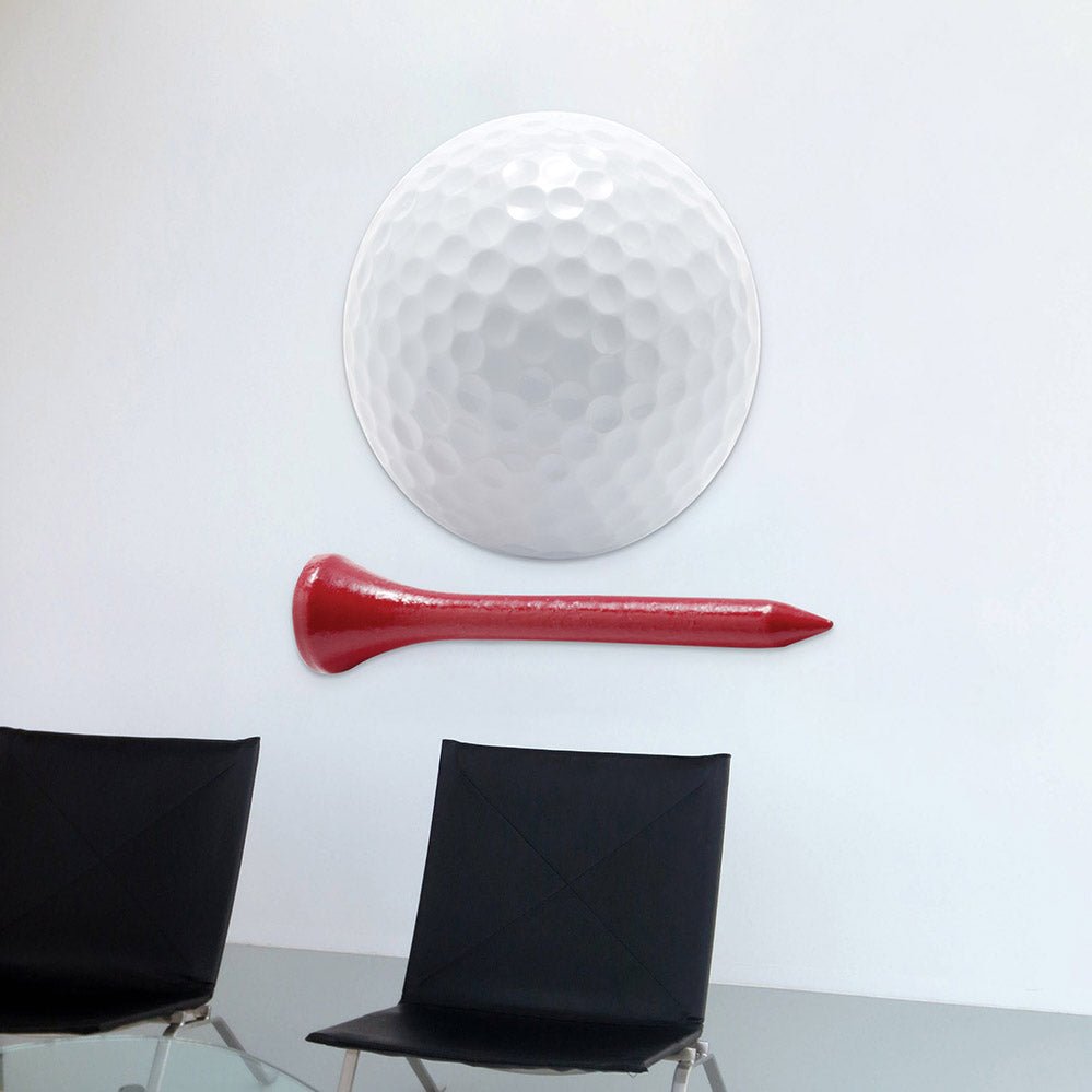 48 inch Ball & Tee Wall Decal Installed on Wall
