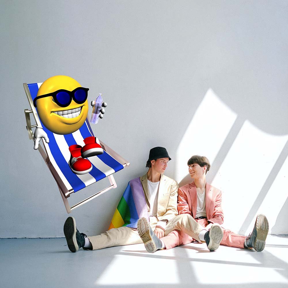 36x48 inch Beach Dot Decal Installed on Wall