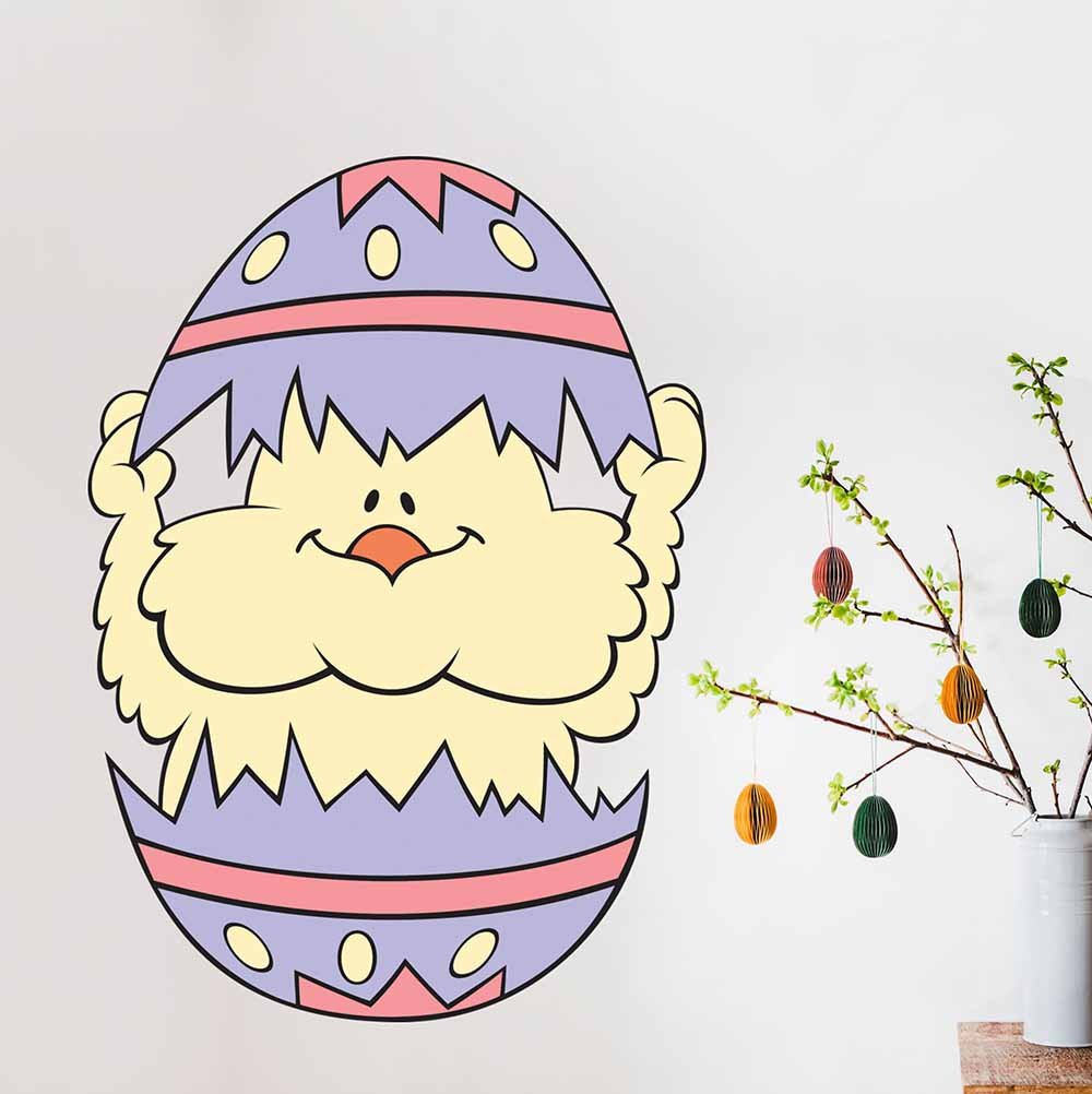 34x48 inch Easter Chick Decal Installed by Easter Tree