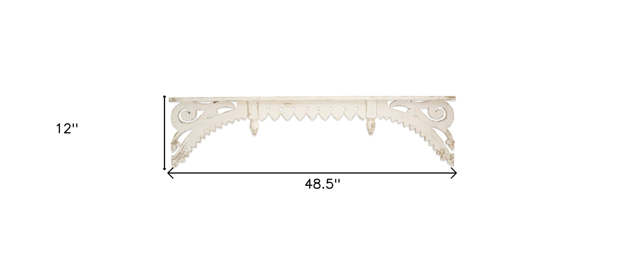 White Solid Wood Arch Wall Decor | 12