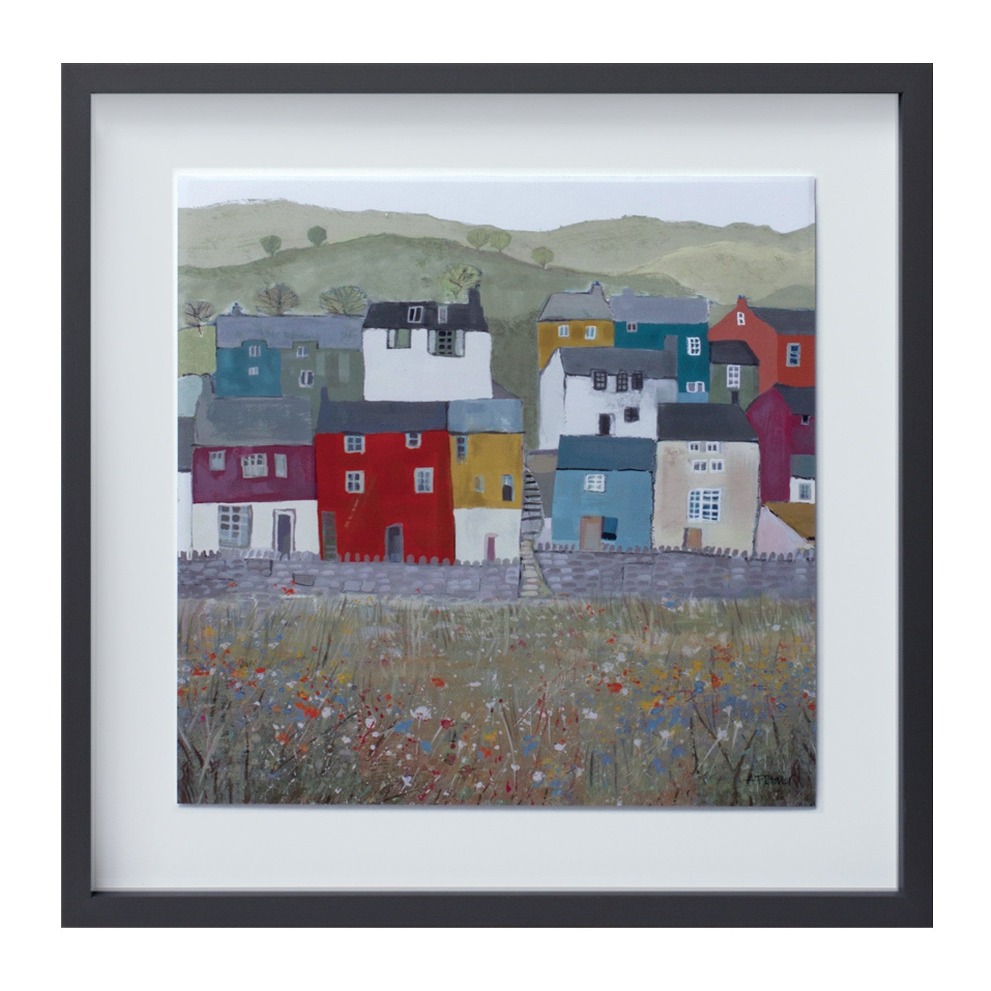 Set Of Two Acrylic House Framed Wall Art | Each 15.5