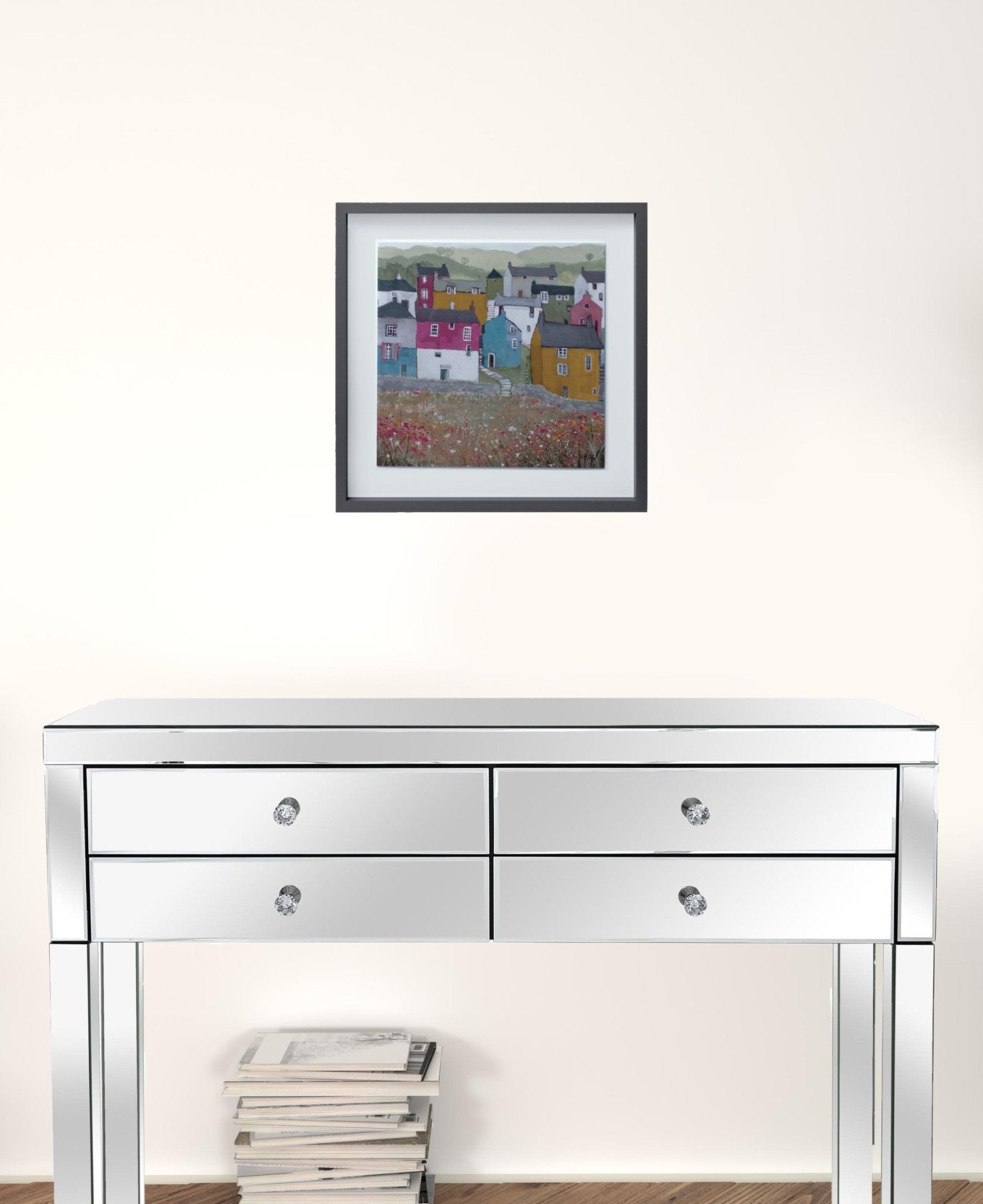 Set Of Two Acrylic House Framed Wall Art | Each 15.5