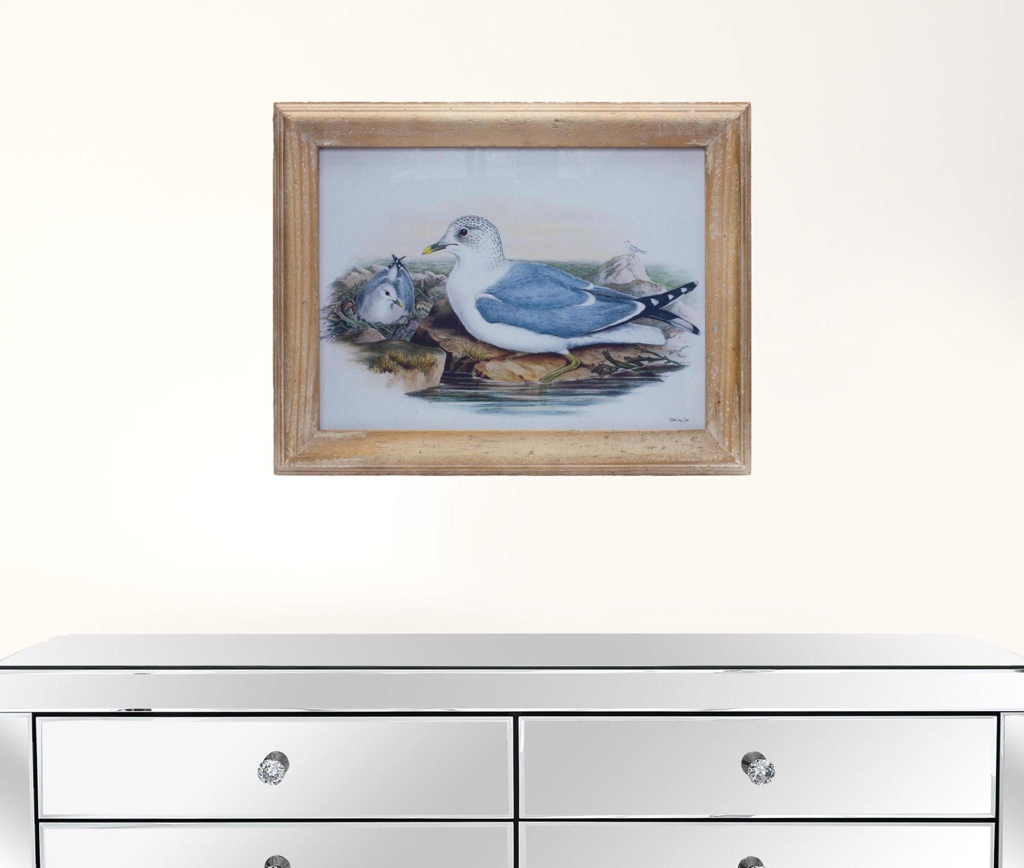 Blue Solid Wood Bird Wall Decor | 13