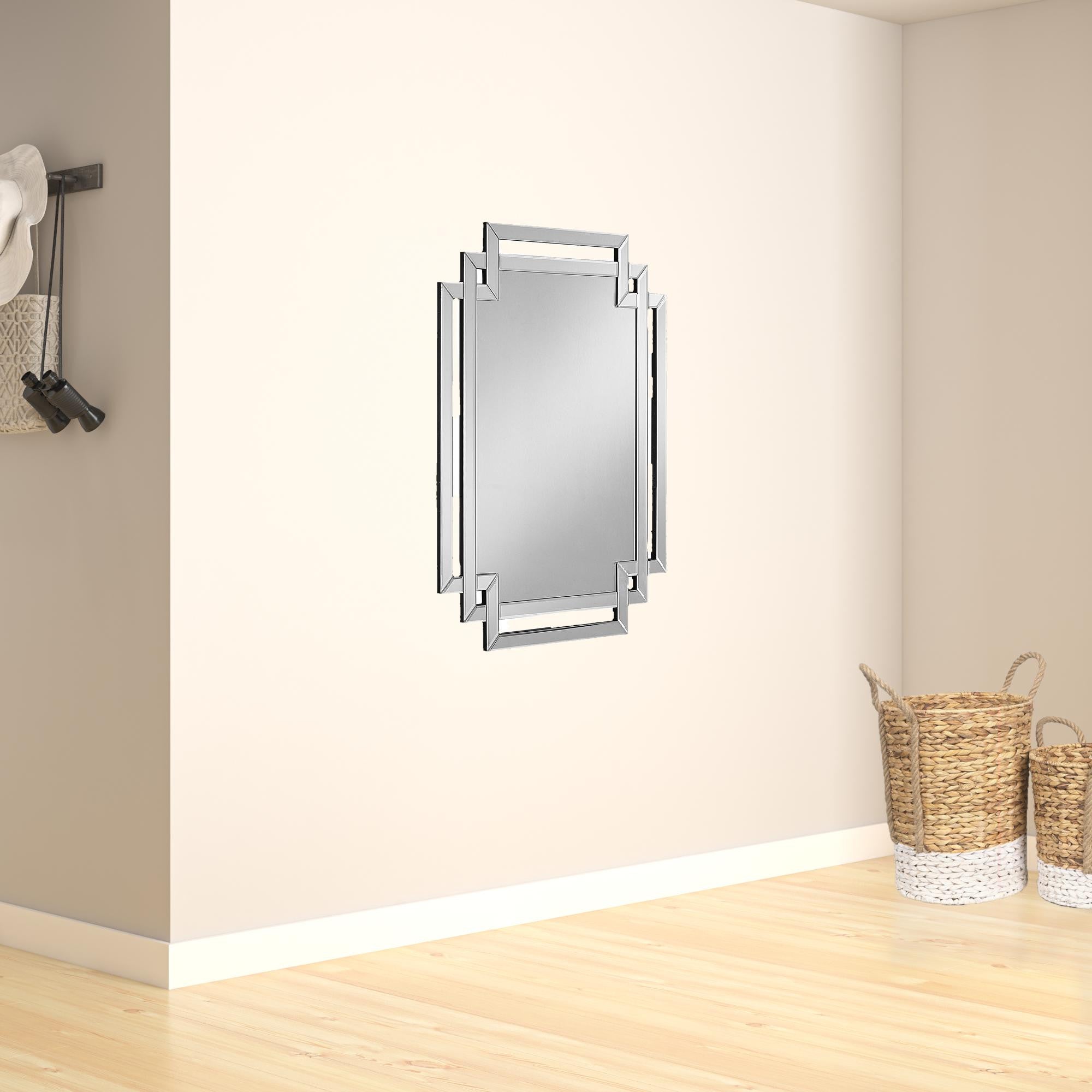 Clear Rectangle Accent Unframed Wall Mirror | 36