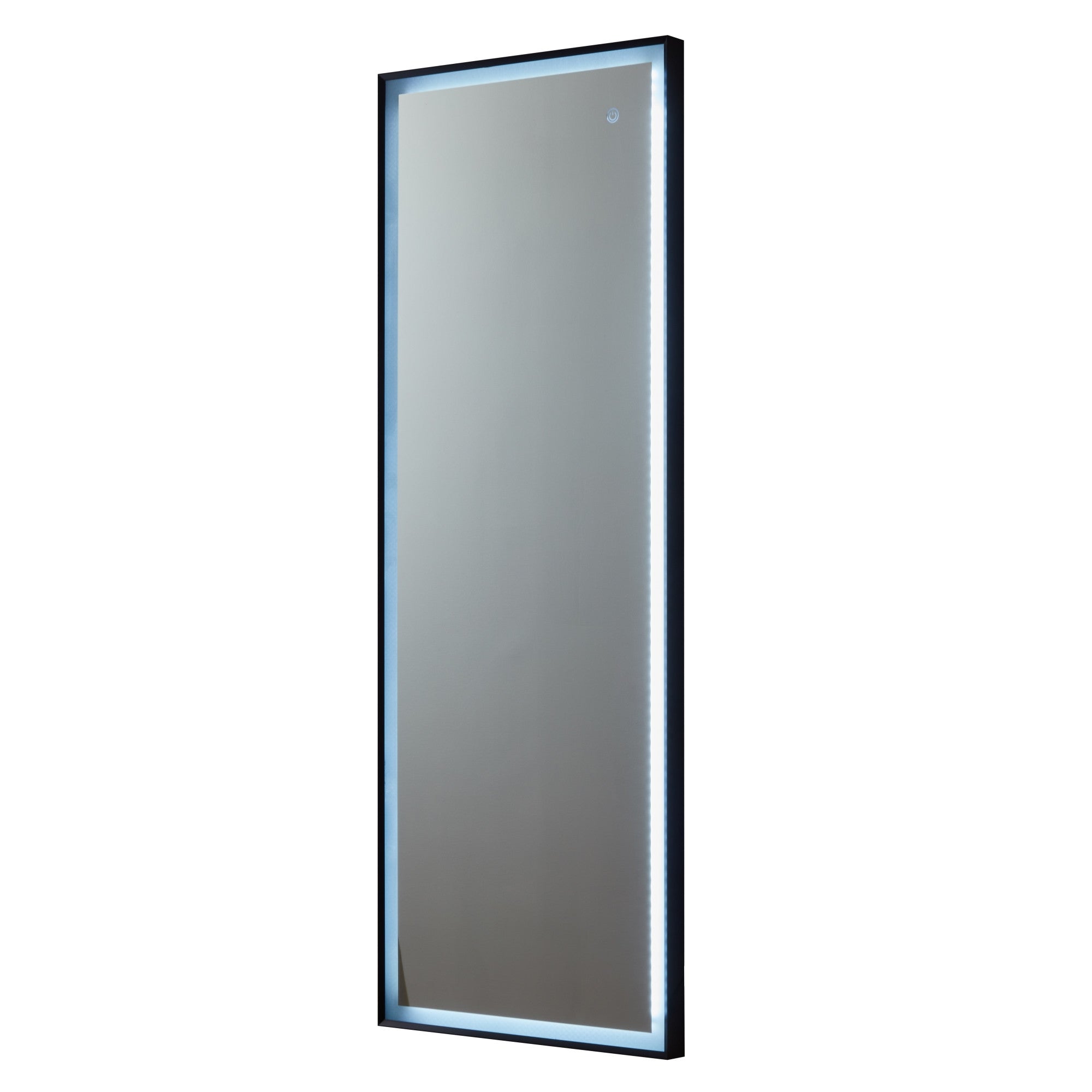 Black Lighted Rectangle Accent Framed Wall Mirror | 20