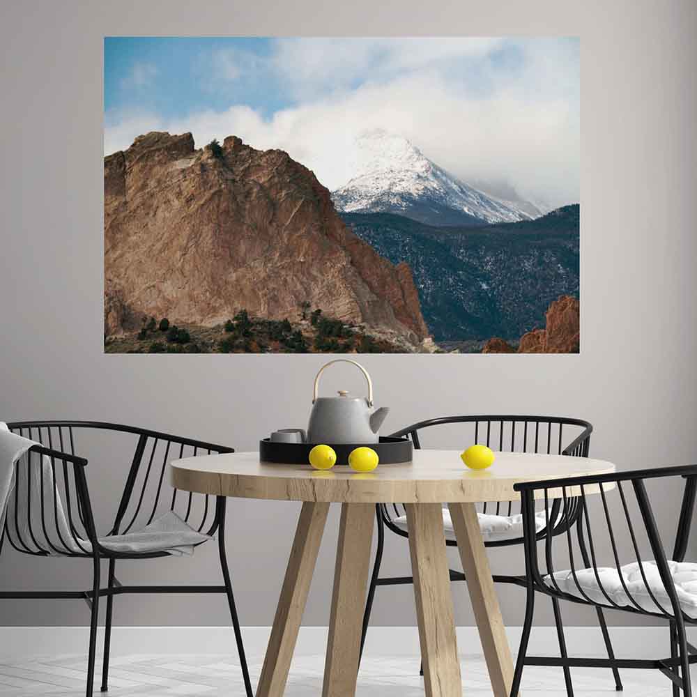 60 inch Garden of the Gods Poster Displayed in Dining Area