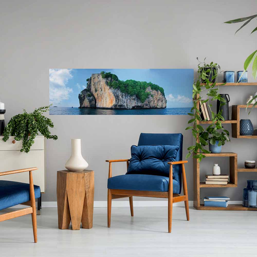 60 inch The Island Panoramic Poster Displayed in Office