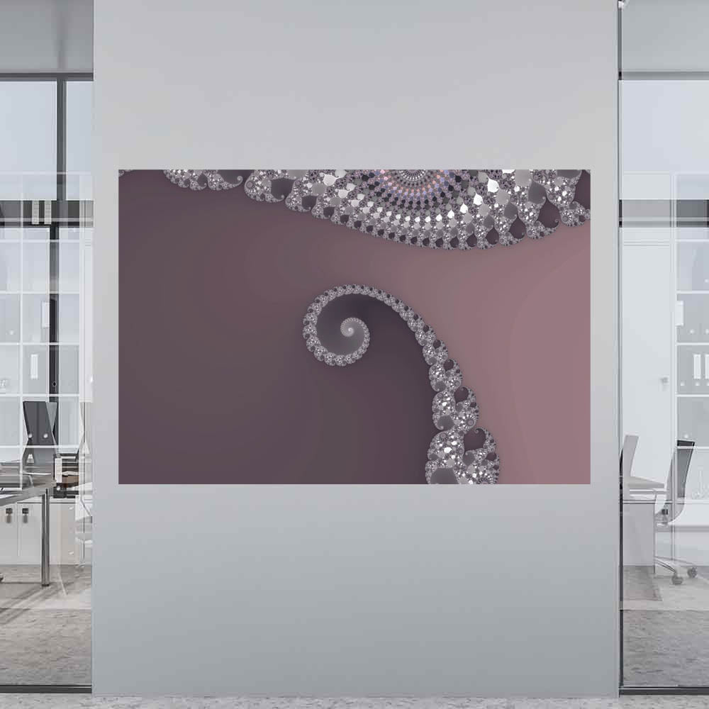 60 inch Bugtail Wall Decal Installed in Office