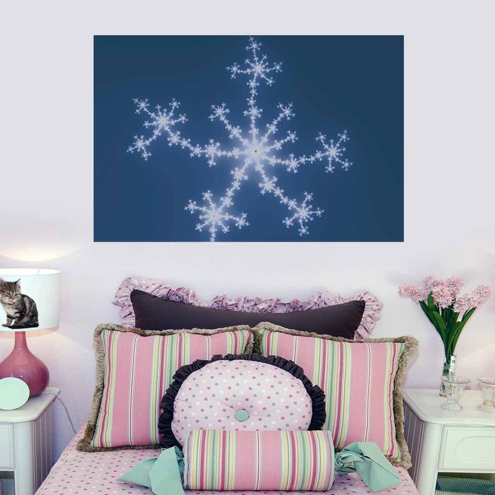 60 inch Starry Sky Art Poster Displayed in Girls Room