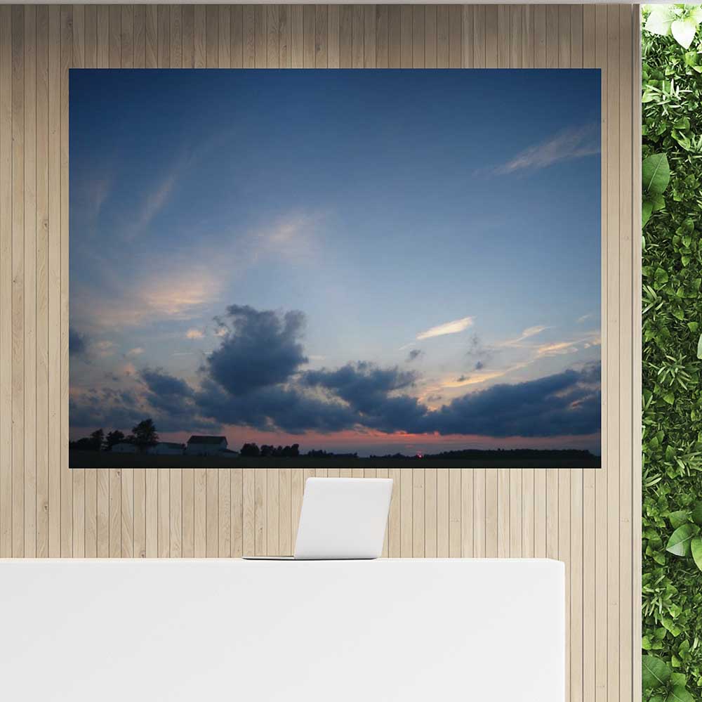 45x60 inch Clouds Poster Displayed in Office