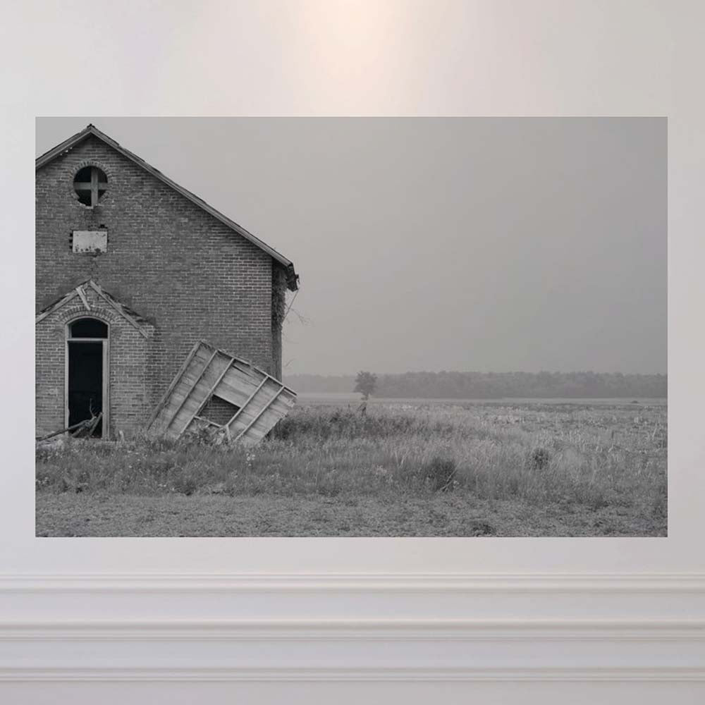 40x60 inch Schoolhouse Poster Displayed on Wall