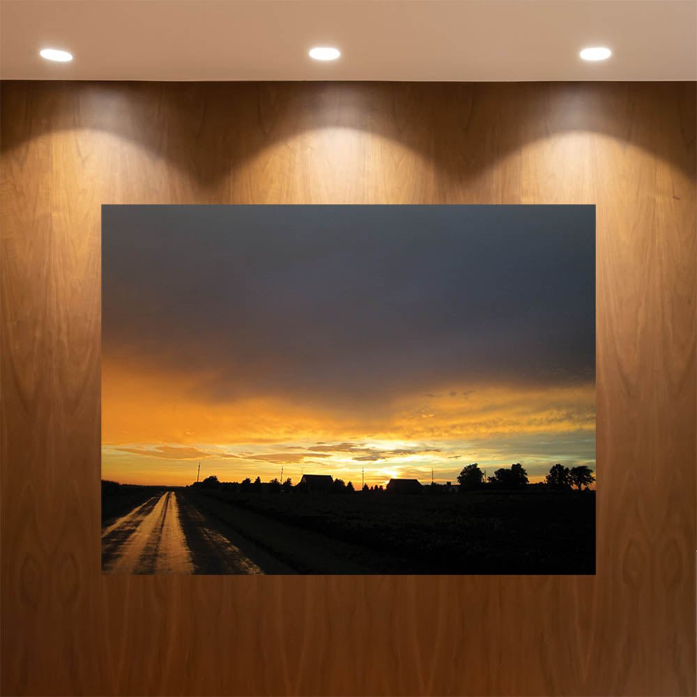 45x60 inch Sunset IV Decal Installed in Hallway