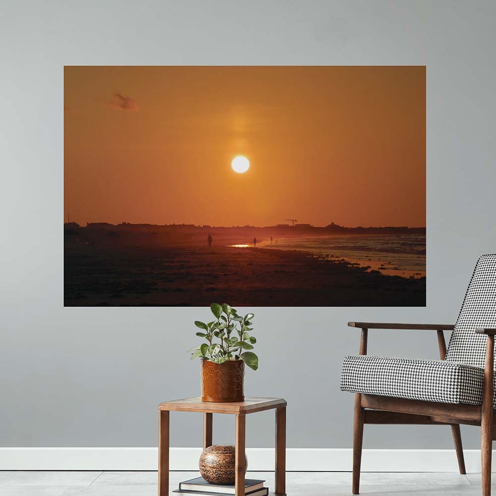 40x60 inch Sunset Poster Displayed by Chair