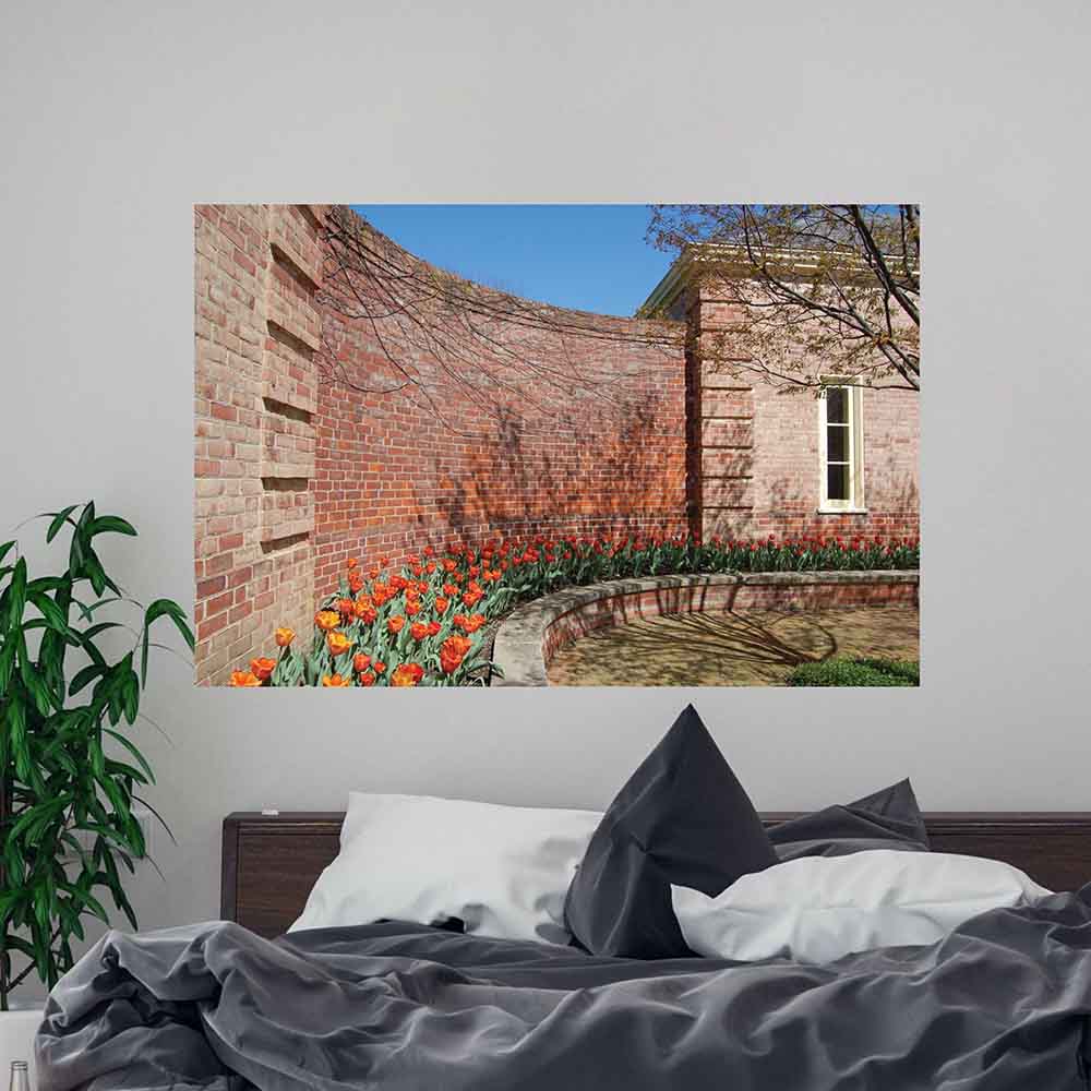 60 inch Baker Wall Decal Installed in Bedroom