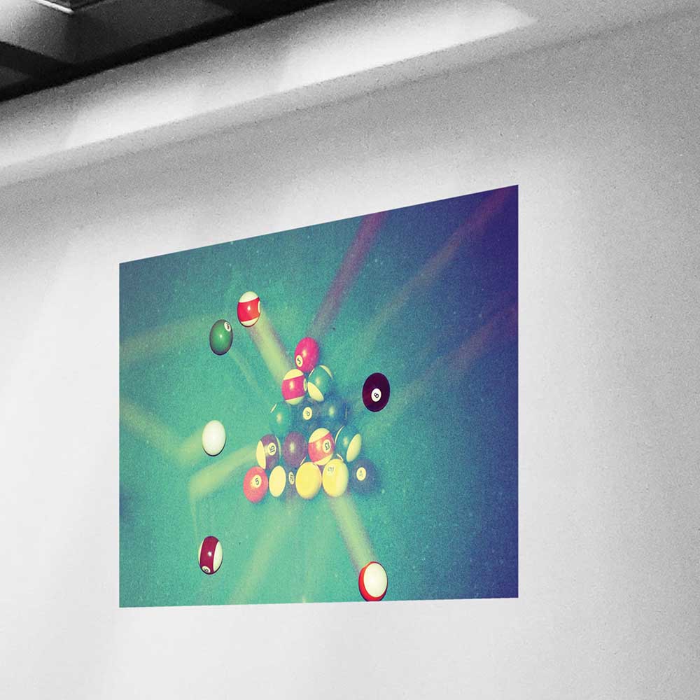 40x60 inch I'll Break Decal Installed on Wall