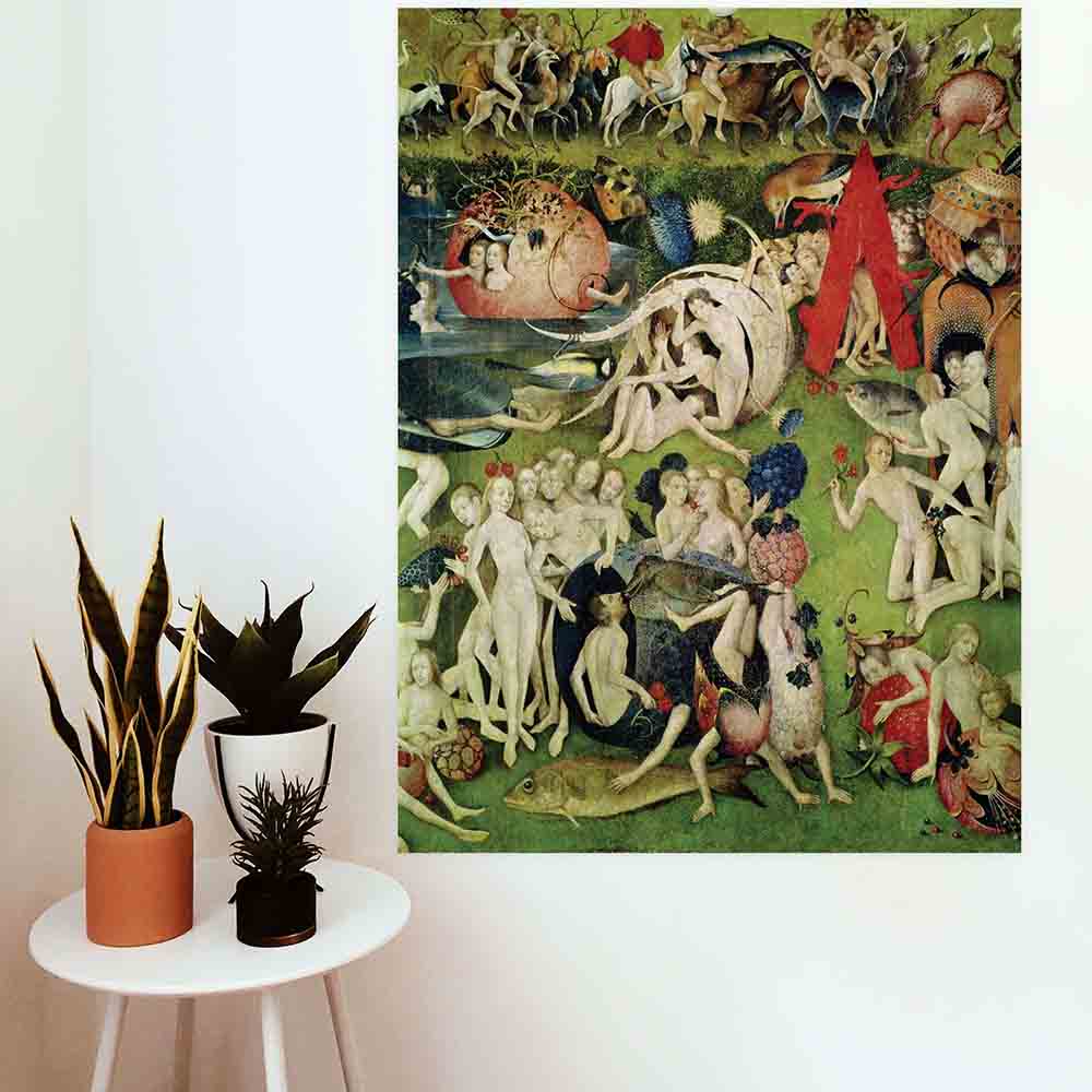 44x60 Garden of Earthly Delights Decal Installed on Wall