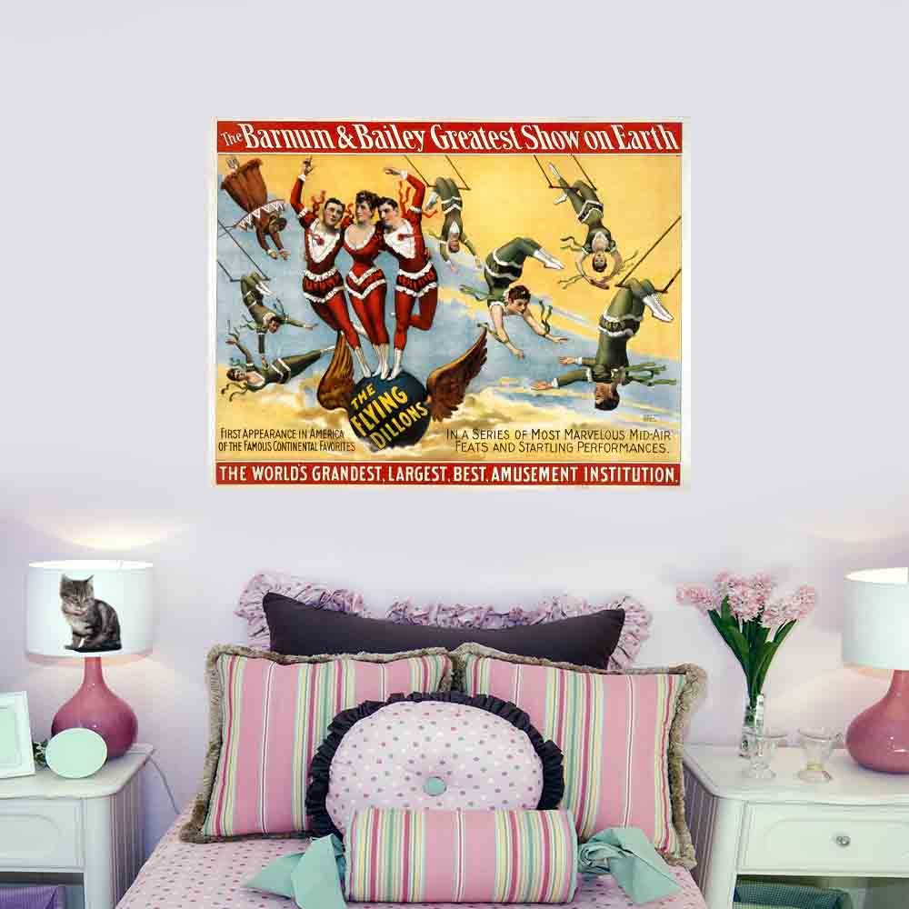 46.5x60 inch Flying Dillons Poster Displayed in Bedroom