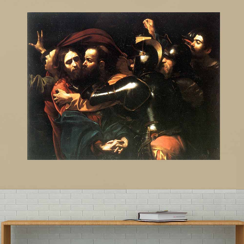 48x60 inch Kiss of Judas Decal Installed on Wall