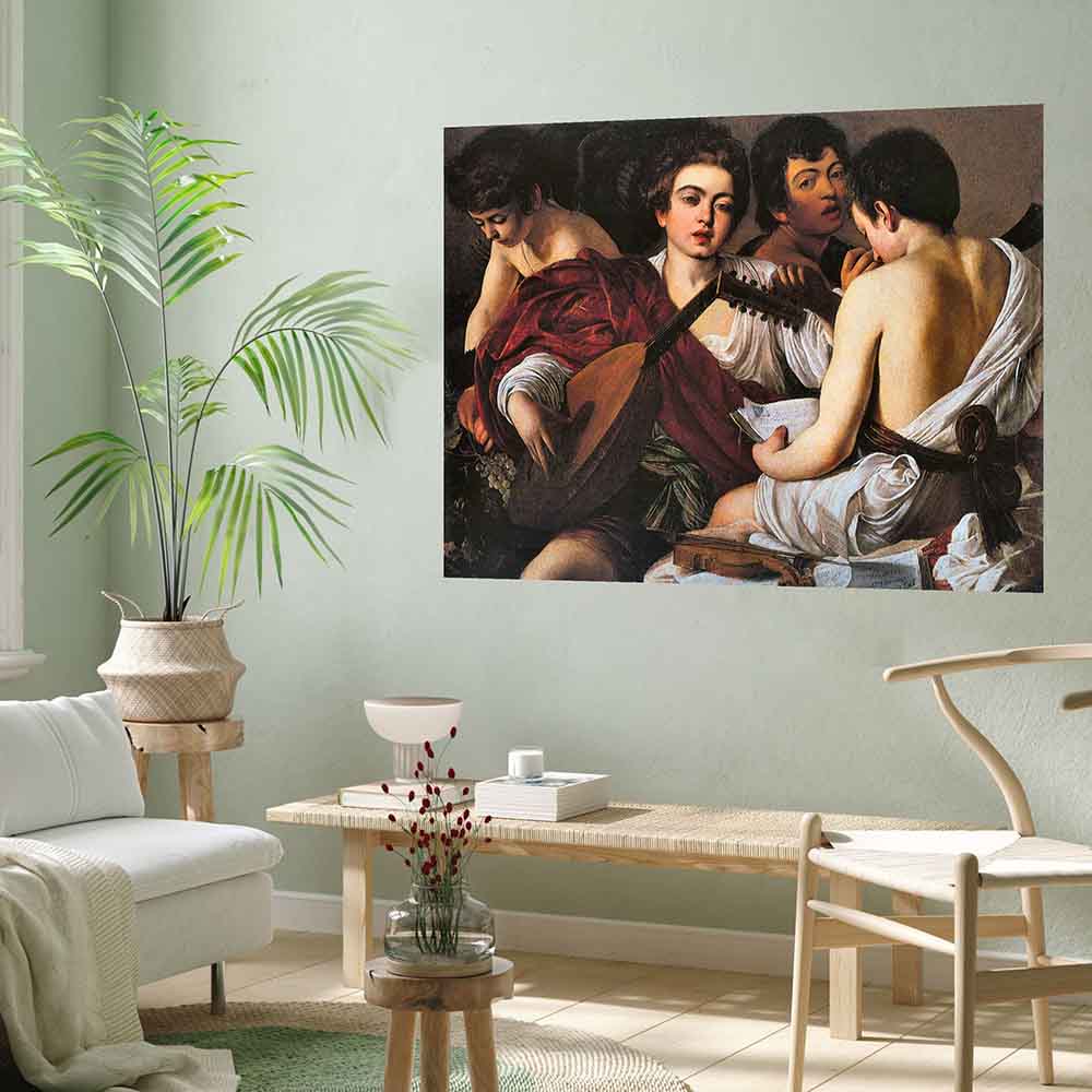 44.5x60 inch Musicians Poster Displayed in Living Room