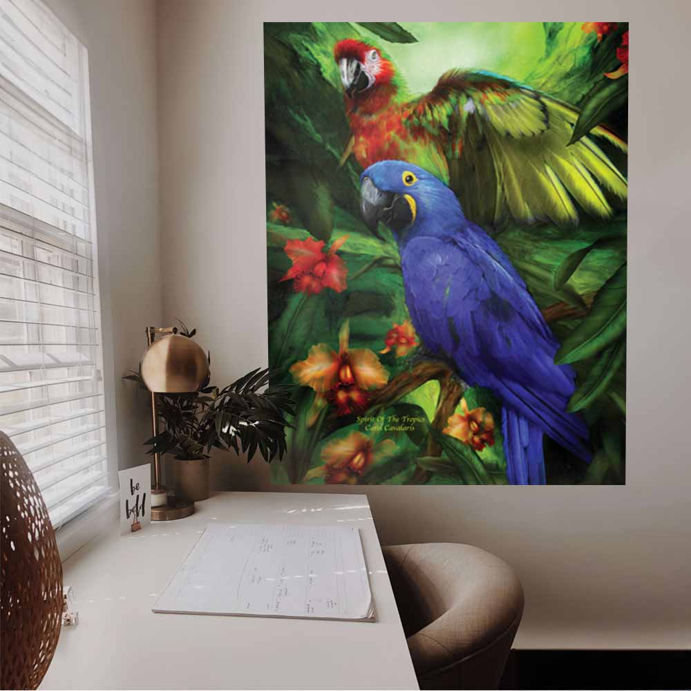 45x60 Spirit of the Tropics Decal Installed by Desk