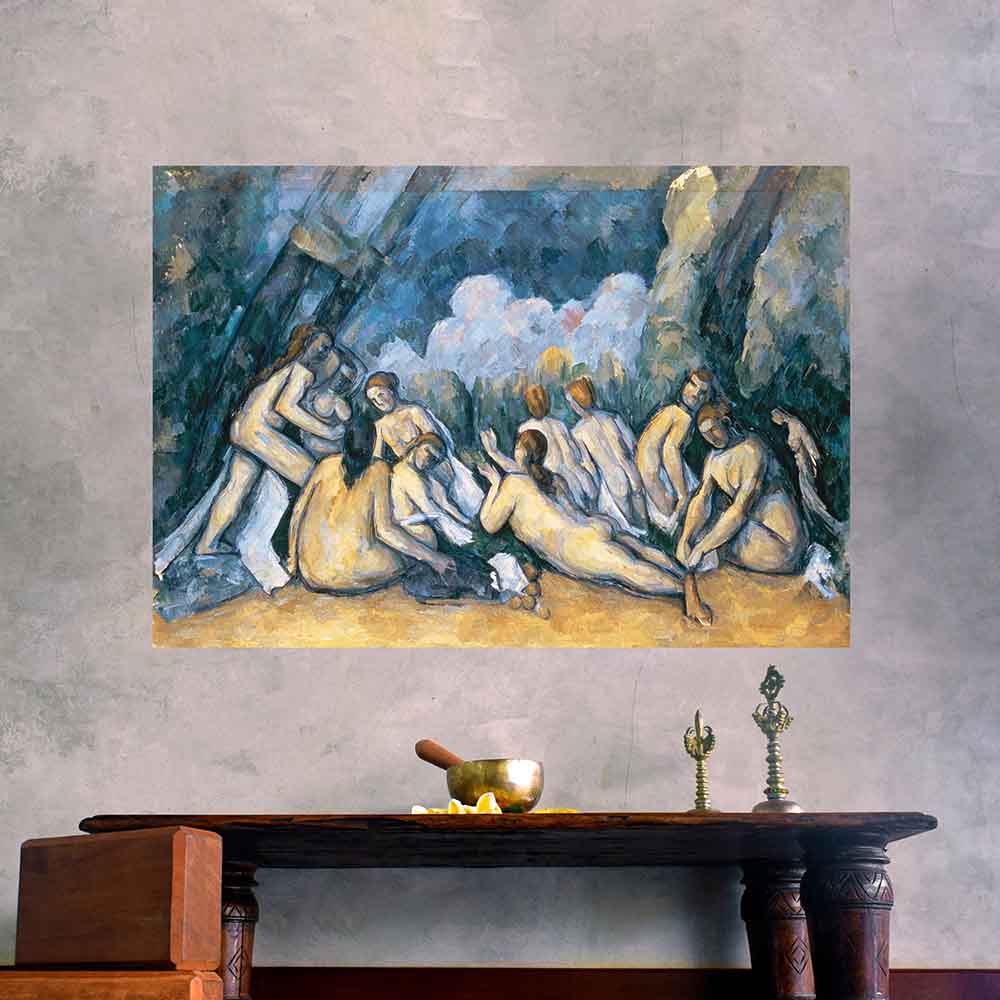 60 inch The Large Bathers Decal Installed Above Table