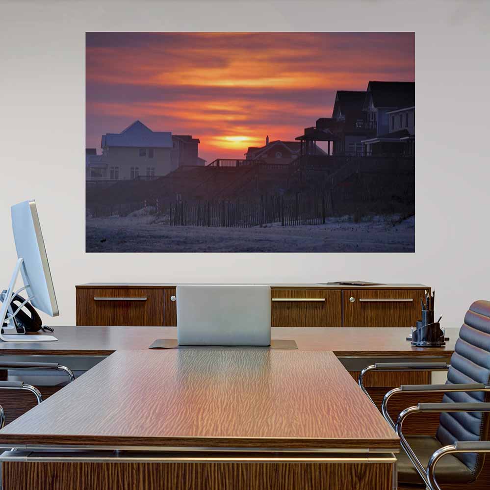 40x60 inch Sunset Poster Displayed in Office