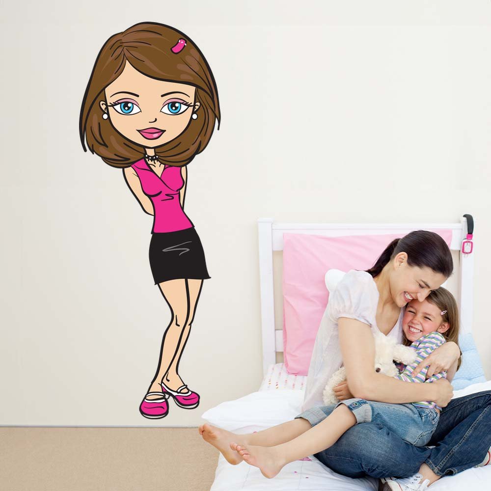 22x60 inch Teenage Brat Decal Installed in Girls Room
