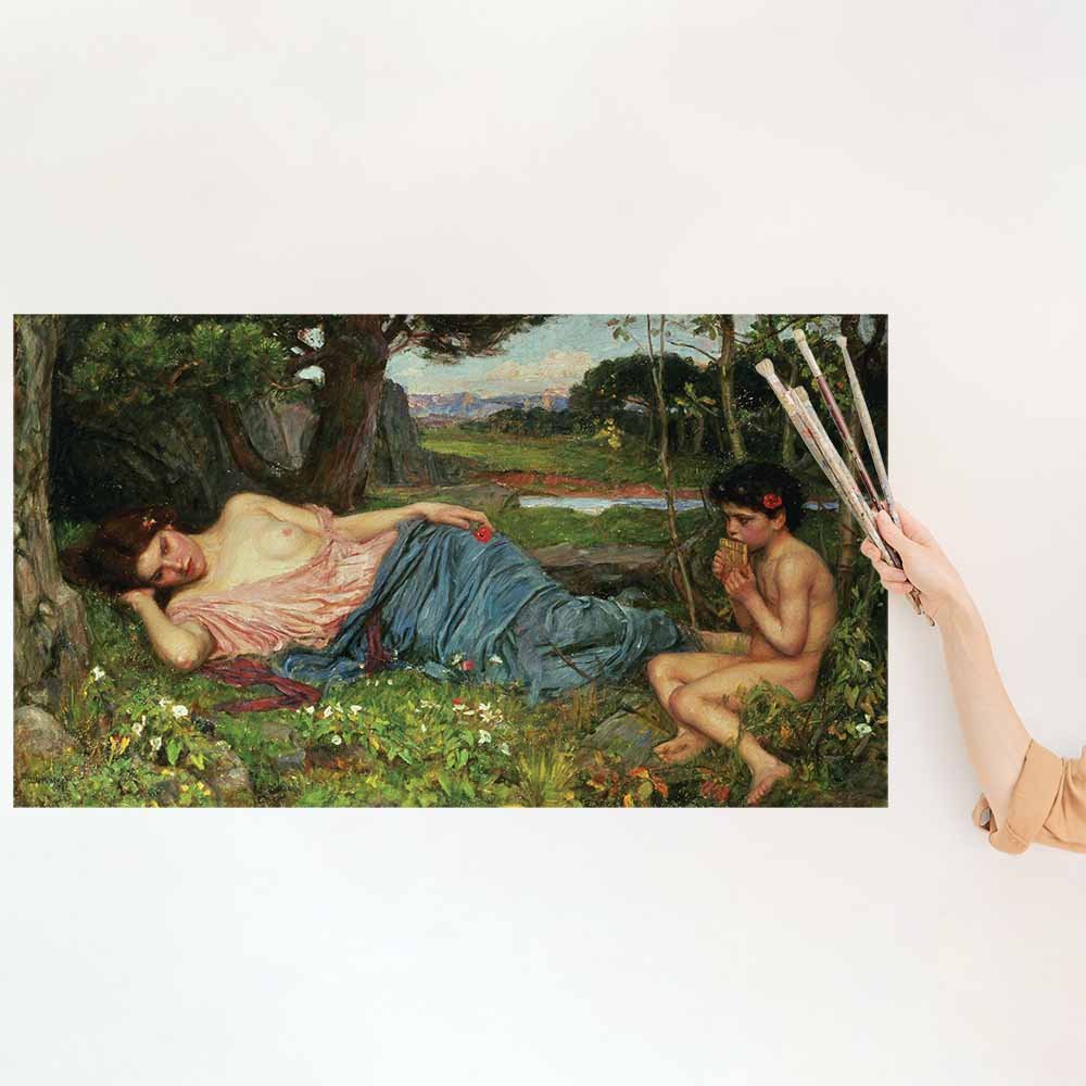 60 inch Listen to My Sweet Pipings Decal Installed on Wall