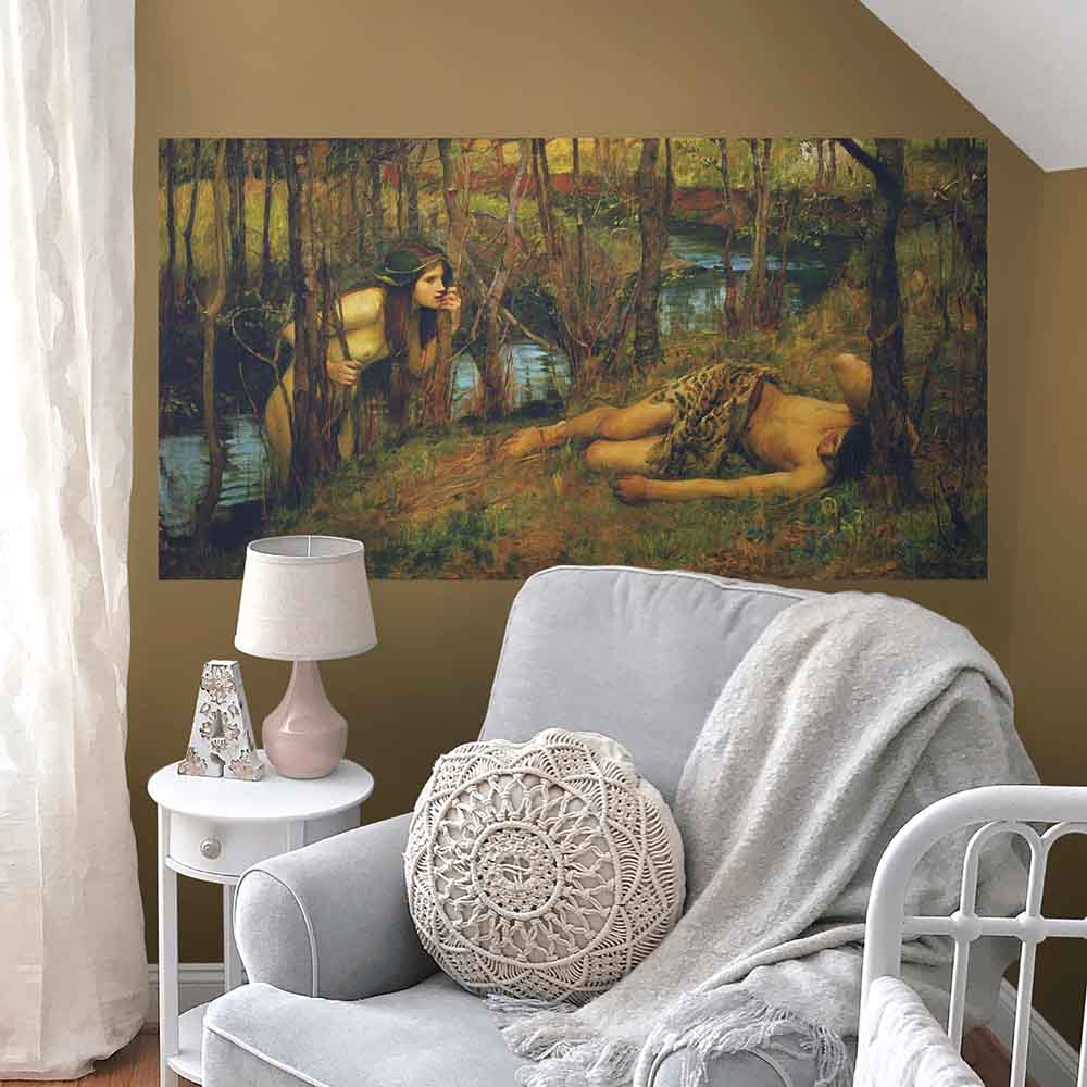 60 inch The Naiad Wall Decal Installed in Nursery