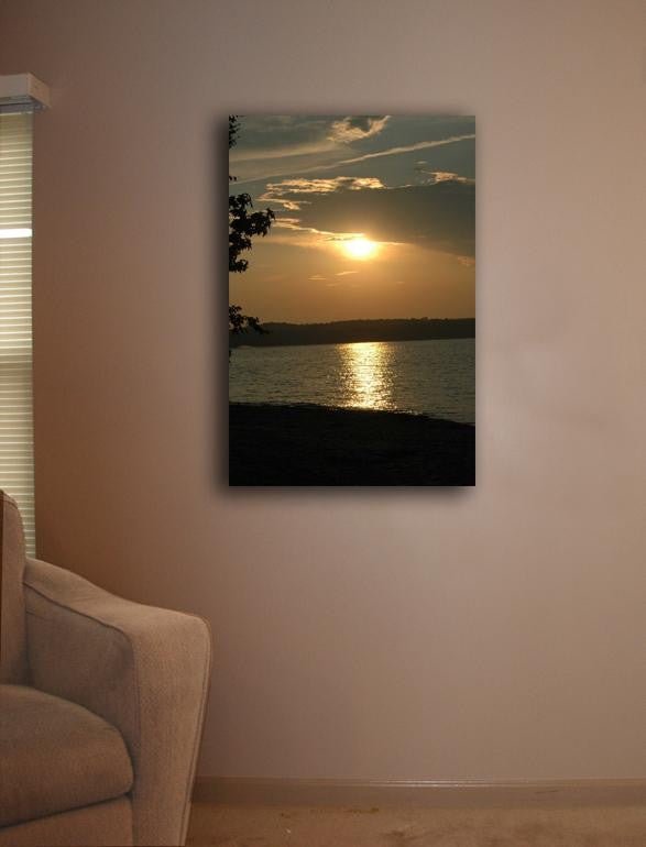 Guernsey Sunset II Canvas Installed