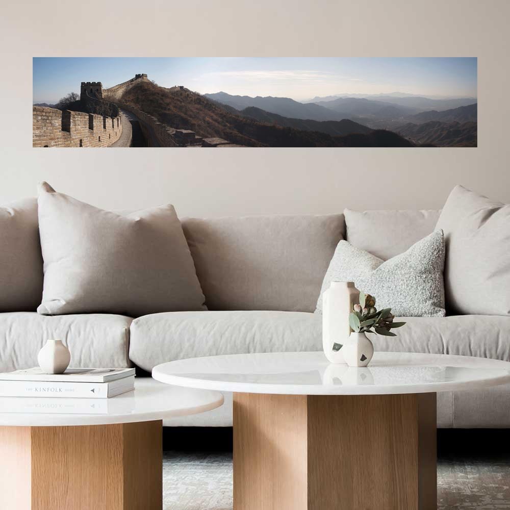 72 inch Great Wall Decal Installed in Living Room