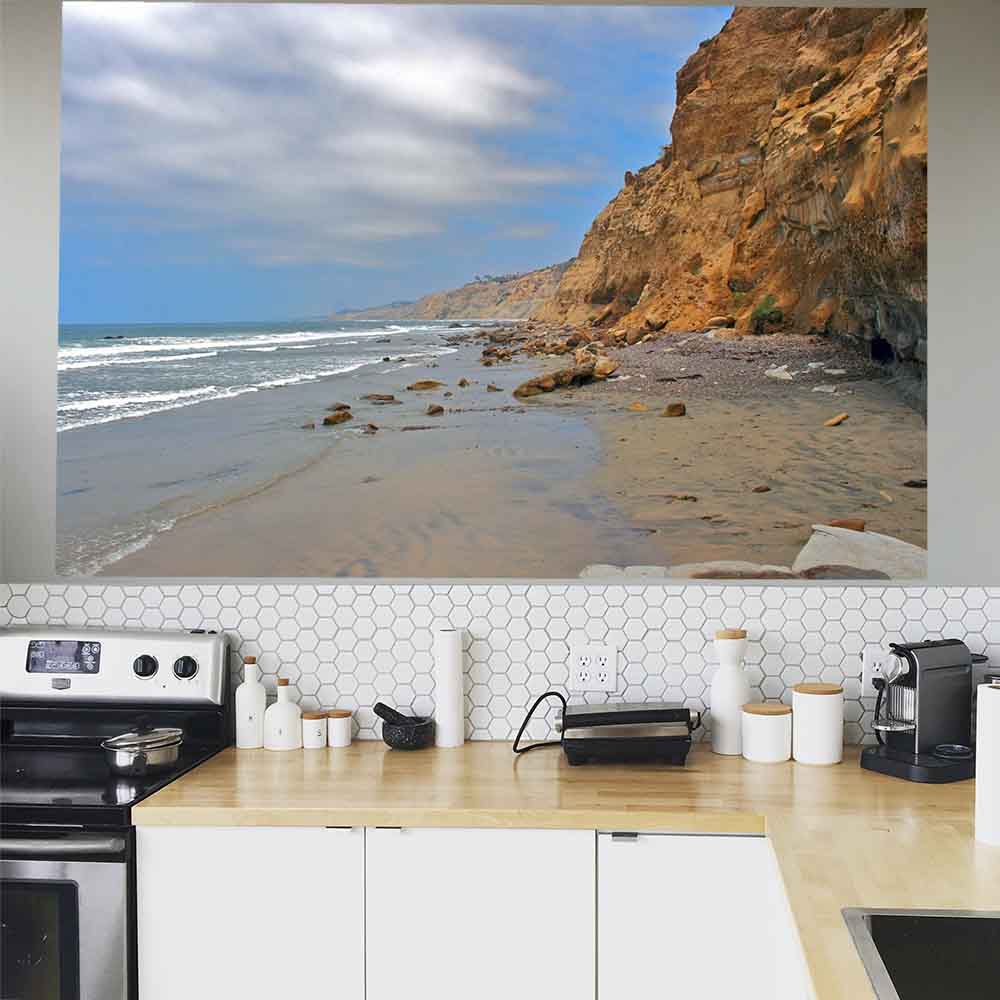 72 inch The Jewel Beach Poster Displayed in Kitchen