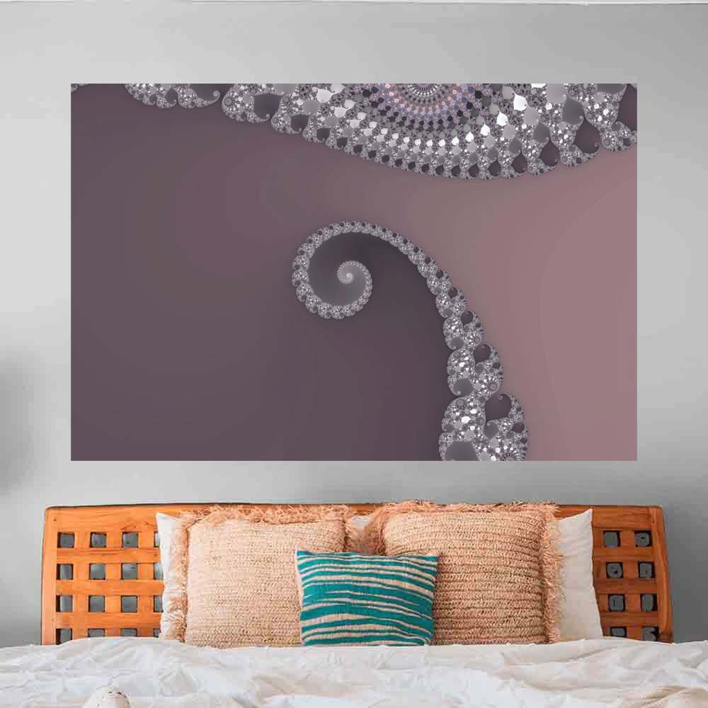 72 inch Bugtail Wall Decal Installed in Bedroom