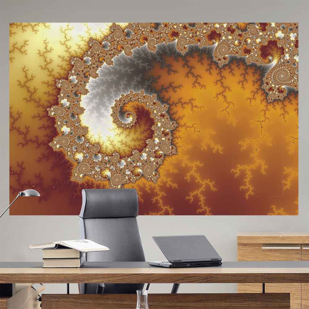 72 inch Escape Fractal Art Poster Displayed in Office