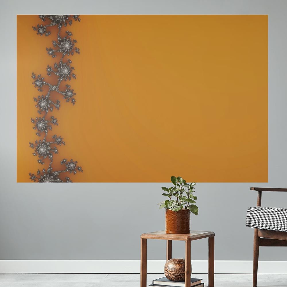 72 inch Fence Fractal Art Decal Installed on Wall