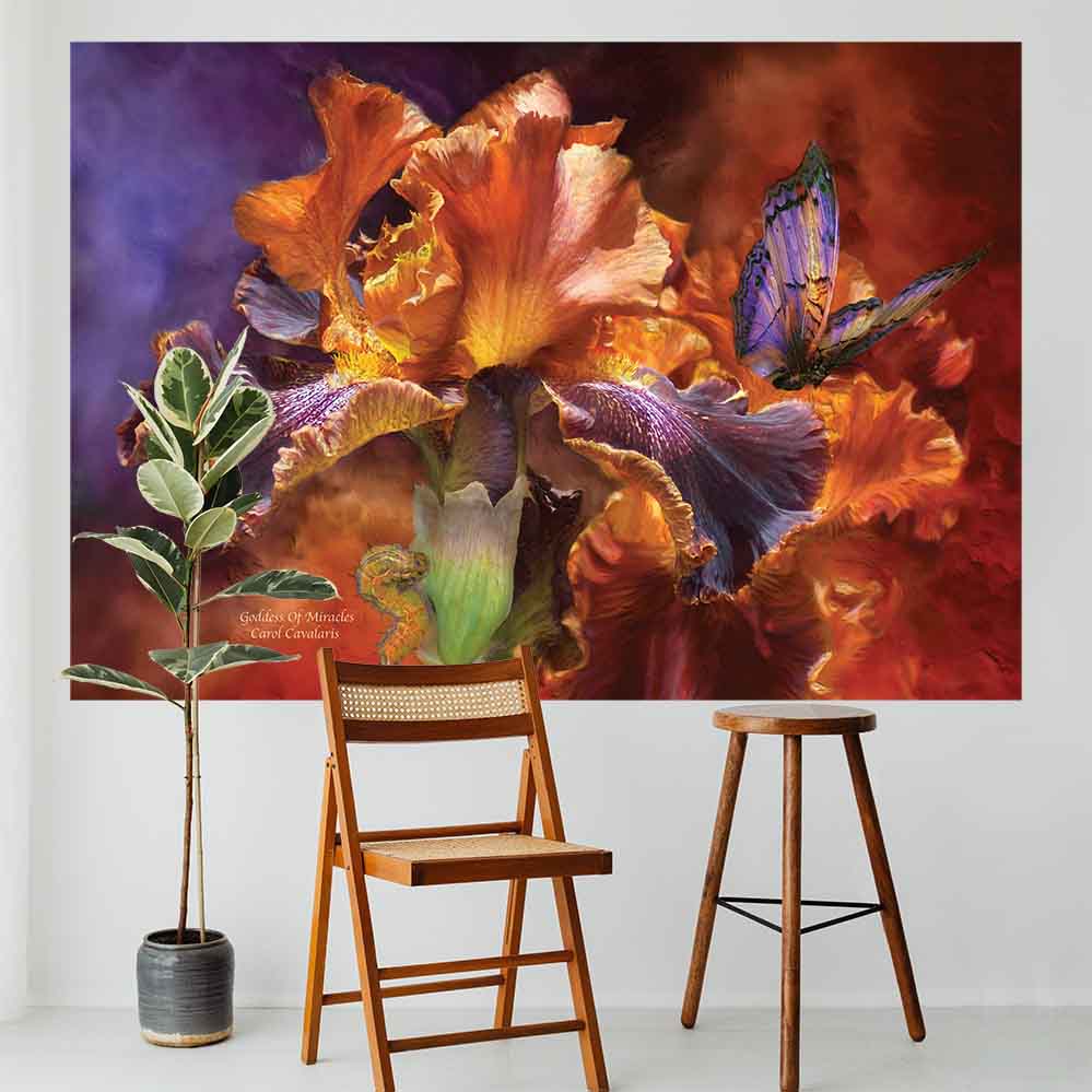 50x72 inch Goddess Of Miracles Decal Installed Above Seating